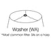 Deep Cone Hardback Lampshade with Washer Fitter, Beige Color Fabric Lampshade for Table Lamps, Natural Linen, 6Top X 19 Bottom X 13 Height