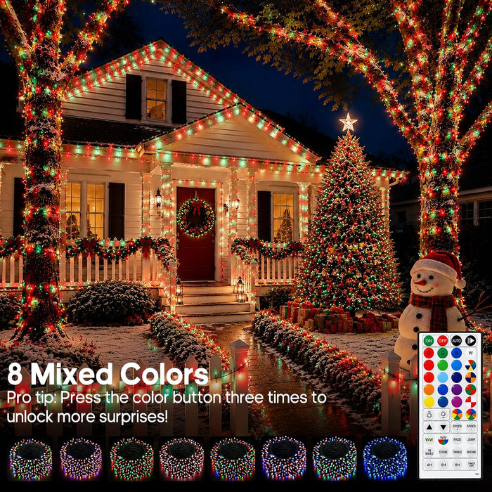 RGB Color Changing Chirstmas Lights Battery Operated with Remote