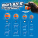 Ultra and Rugged Dog Balls, High-Bounce Fetch, Medium, Set of 3