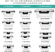 30 PC Glass Food Storage Containers with Lids - Reusable Glass Meal Prep Containers for Lunch and Leftovers - Airtight & Leakproof Snap Locking Lids - Oven, Freezer, Microwave, Dishwasher Safe