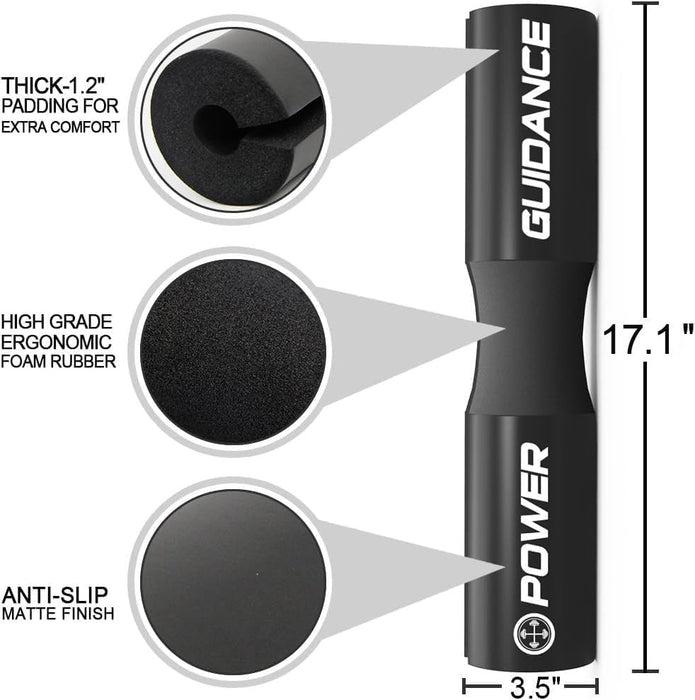 Barbell Squat Pad - Neck & Shoulder Protective Pad - Great for Squats, Lunges, Hip Thrusts, Weight Lifting & More - Fit 