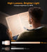 Book Light, Eye Caring 4-Color&5-Brightness Neck Light Reading Light