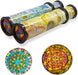 2 Pack Classic Kaleidoscope Toy,Magic Rotating Kaleidoscope,Stretchable Long World Kaleidoscope,Educational Toy Kaleidoscope for Children Gifts