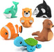 ® Marine™ Mold Free Bath Toys, 6 Pack | Sealed, No Hole Bath Toys Design Keeps Moisture Out | Soft, Squeezable & Float o