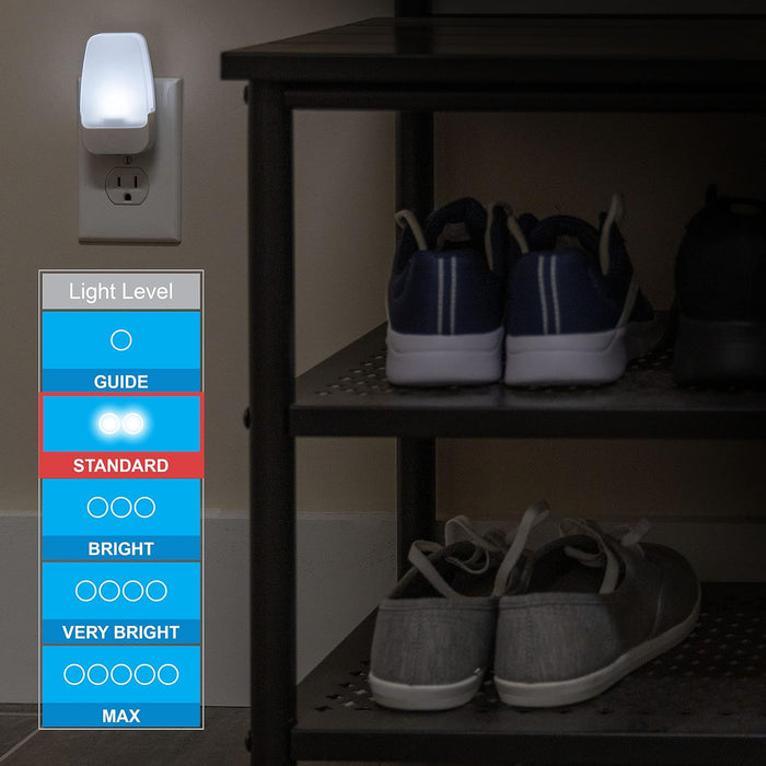 GE Plug in Night Light with Dusk to Dawn Sensor, 4 Pack