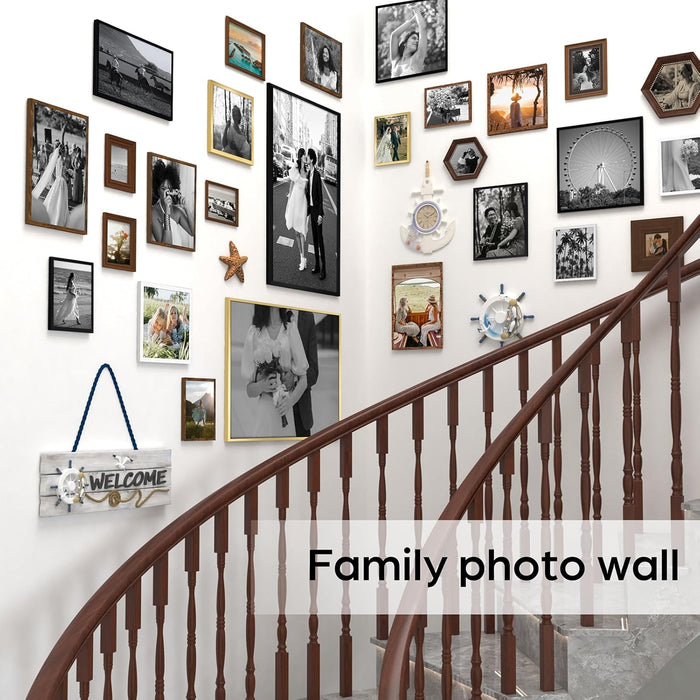 12-Pack 3.5 × 5 in Black Picture Frames