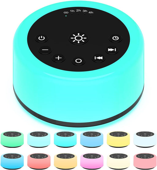 Soother Sleep Sound Machine Night Light White Noise Machine with 30 Soothing Sounds & 12 Color Night Lights for Baby Kid
