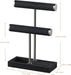 2 Tier Bracelet Holder Display, Necklace Holder Organizer, Black