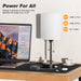 Bedside Table Lamp for Bedroom - Small Desk Lamp with USB Ports