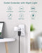 Surge Protector, 5 Outlet Extender with Night Light and 4 USB Ports