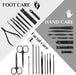 Nail Clippers Set Manicure Pedicure Kit, 26-Piece Stainless Steel