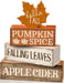 4 Pcs Fall Decor Wooden Maple Leaf Decoration Thanksgiving Decor