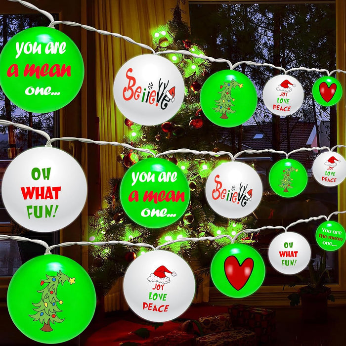 Christmas Decorations,11.8 FT LED Christmas Lights String,Battery Operated