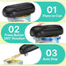 Electric Can Opener, Auto-Stop, USB-C Rechargeable, Side-Cut Smooth Edge, Hands Free Automatic Can Opener for Seniors & Arthritis Patients (Black)