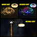 Camping String Lights 2 In1 Outdoor Waterproof Portable Stowable String Light with Lighting Modes USB Camping Lights for Hiking