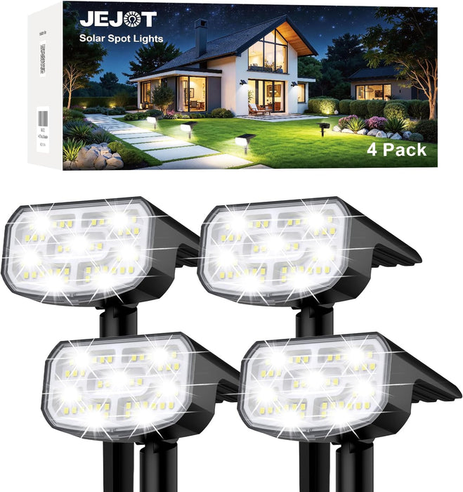 Solar Spot Lights Outdoor Waterproof, Solar Spotlights, 4 Pack