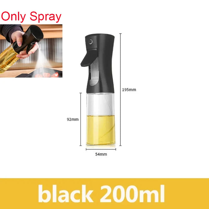 200 mL Kitchen Oil Sprayer Bottle — Black