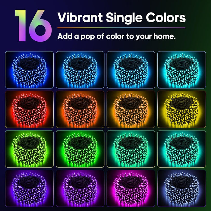 RGB Color Changing Chirstmas Lights Battery Operated with Remote
