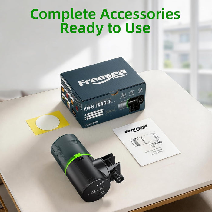 Automatic Fish Feeder for Aquarium: One-Touch Easy Setup & 3 Timers