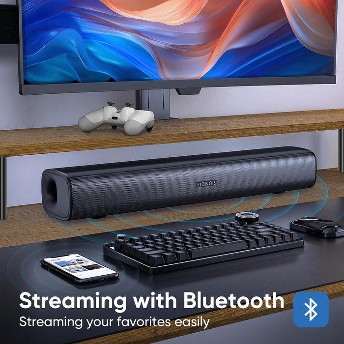 17" Sound Bar, Home Theater Surround Sound System for TV