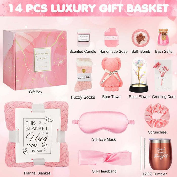Birthday and Get Well Gifts for Women - Relaxing Spa Care Package