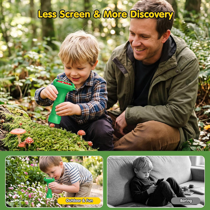 1000X Digital Microscope for Kids: 2.4" HD Screen 4K Image