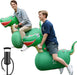 Inflatable Dinosaur Bouncy Hopper Toy, 2 Pack with Hand Pump