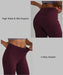 Anti-Nail Leggings for Women, Non-See-Through Yoga Pants with Phone Pockets, Tummy Control Full-Length/Capri Tights