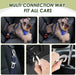 Dog Car Harness Seat Belt, Harness & Seatbelt with 2 in 1 Buckle
