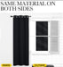 Black Blackout Curtains for Bedroom 42" Wide x 63" Long 2 Panels