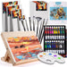 Acrylic Paint Set with Tabletop Easel and Canvas for Kids, Adults