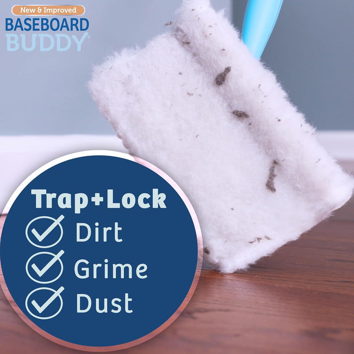 | Lightweight Home Cleaning Essential, Perfect for Baseboards, Moldings & Walls, Glide & Wipe Trapping & Locking Dirt & 