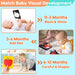 Black and White Baby Toys Tummy Time Mirror High Contrast Book Flash Card