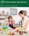 12 Pack Stand Up Reusable Gallon Freezer Bags, Dishwasher Safe