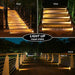 Solar Step Lights,6 Pack Warm White Solar Stair Lights Outdoor Waterproof IP67 Auto On Off,Solar Lights for Steps,Stair,Patio,Yard,Porch,Front Door,Sidewalk,Deck Decor