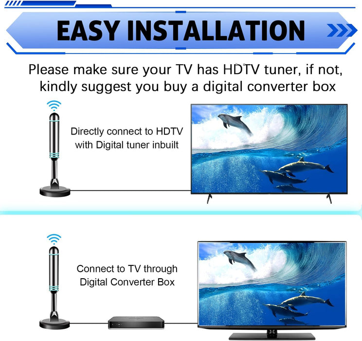 TV Antenna for Smart TV Indoor,Digital HD Antenna with Strong Magnetic Base