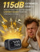 Super Loud Alarm Clock: 115dB Wake-Up Power