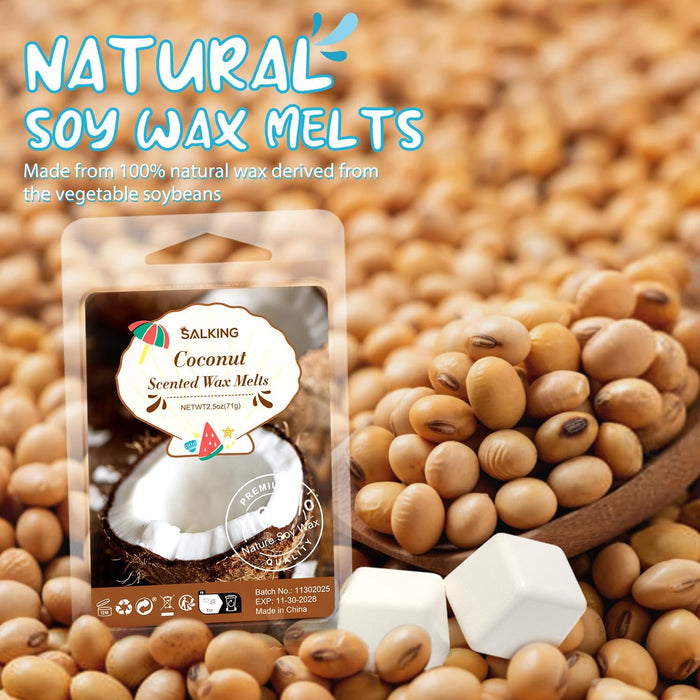 Summer Scented Wax Melts, Soy Wax Cubes/Tarts for Wax Melt Warmer