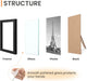 Certificate Frame, 8.5 by 11 Glass Diploma Frames, 5 Pack, Black