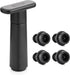 Wine Vacuum Pump with 4 Wine Stoppers, Reusable Bottle Sealer, Black