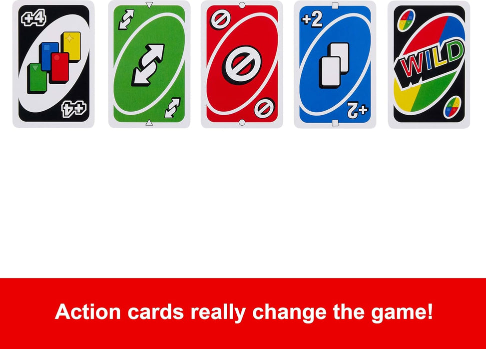 UNO Card Game, Ages 7+, 2-10 Players