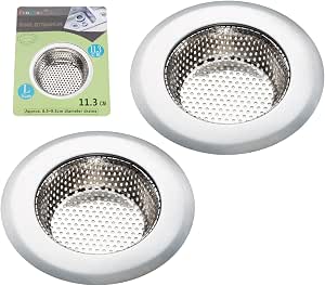 Fengbao two-piece stainless-steel 4.5-inch kitchen sink strainer set