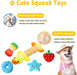 Dog Toys 25 Pack for Fun and Teeth Cleaning, Puppy Chew Toys Pack with Squeak Plush Toy,Squeaky Toy Balls,Tug of War and
