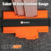 Contour Gauge Profile Tool with Adjustable Lock 10 Inch Orange