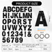 Glitter Black 116 PCS A-Z DIY Letter Custom Banner Party Decor