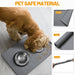 Dog Feeding Mat,100% Waterproof BPA Free Silicone Pet Food and Water Bowl Placemat,Dishwasher, High Raised Edge to Preve