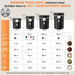 Coffee Canister with Window, Airtight Stainless Steel Container, 22OZ