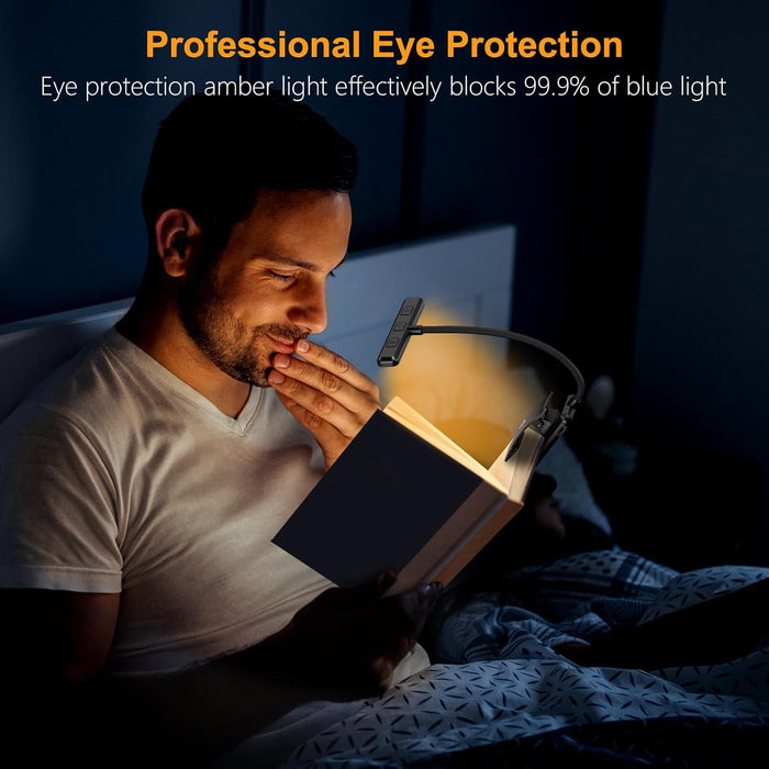19 LED Rechargeable Book Light for Reading in Bed