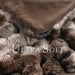 Fluffy Faux Fur Throw Blanket for Couch, Soft Plush Thick Cozy Fuzzy Luxury Minky Bubble Blanket for Home Living Room Decor Gift for Women, Tie-dye Coffee, 50" x 60", 1100GSM