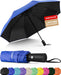 Windproof Travel Umbrella, Automatic Umbrellas for Rain, Portable & Compact Umbrellas for Backpack, Strong UV for Protec